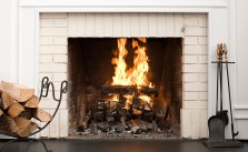 Fireplace parging